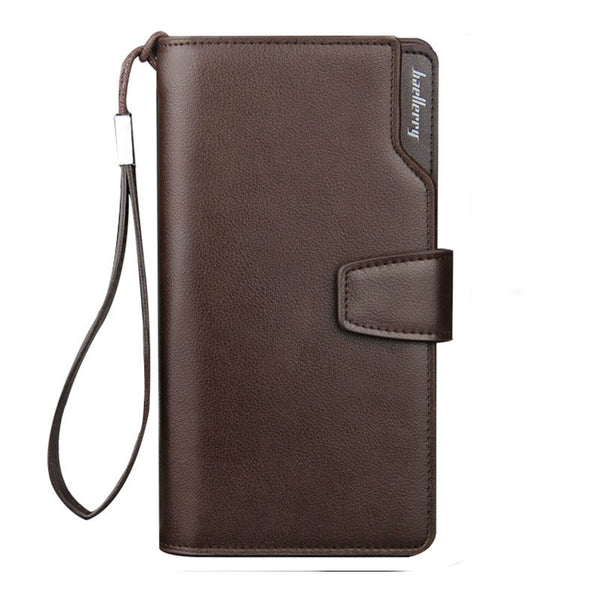 Men Wallets Men Purse Clutch Bag PU Leather Wallet Long