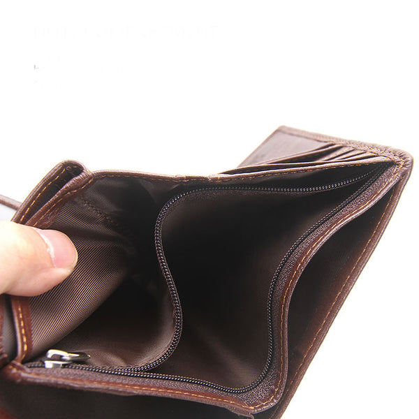 Leather Mens Passport Holder Wallets