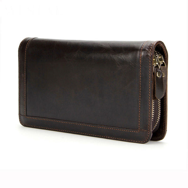 Double Zipper  Wallet Man's Clutch Bags