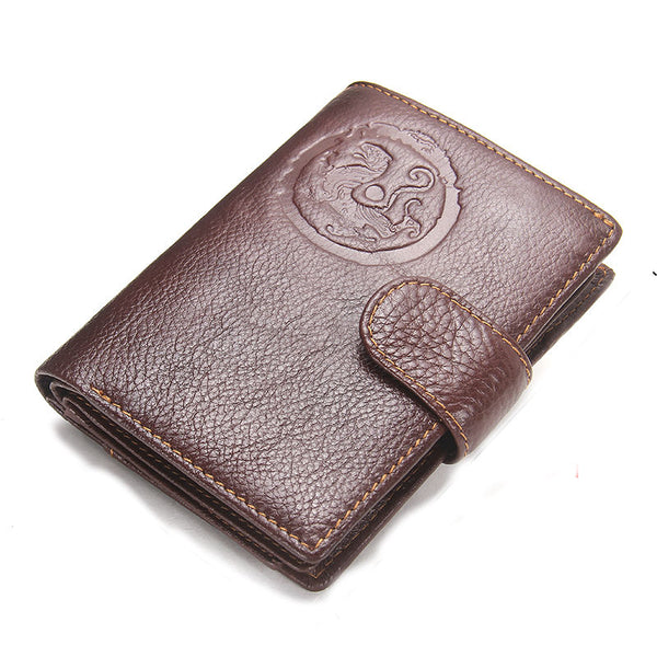 Leather Mens Passport Holder Wallets