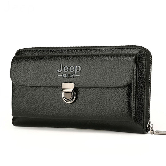 Casual Wallet Men Purse Clutch Bag Microfiber Leather Wallet