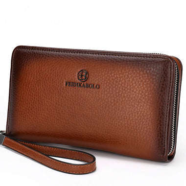Male Leather Purse Men`s Clutch Wallets Handy Bags
