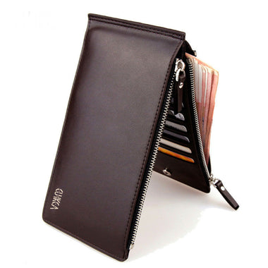 Men Wallet Double Zippers Business Men Clutch Handbags