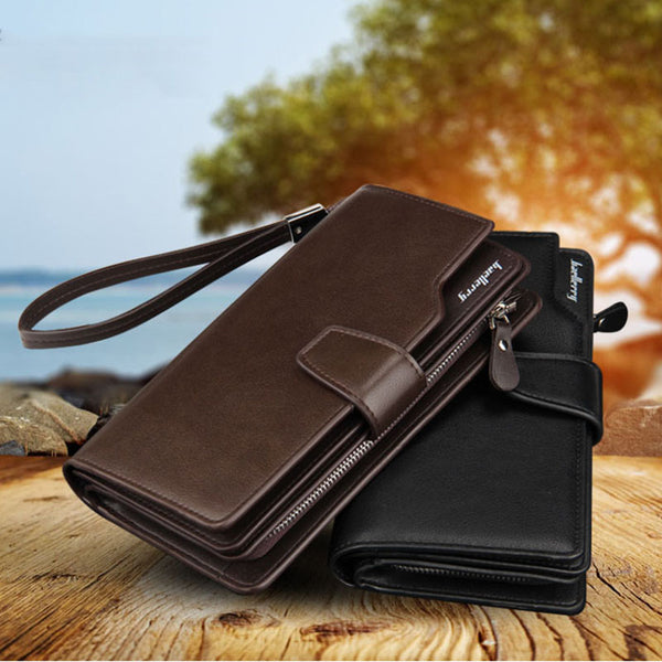 Men Wallets Men Purse Clutch Bag PU Leather Wallet Long