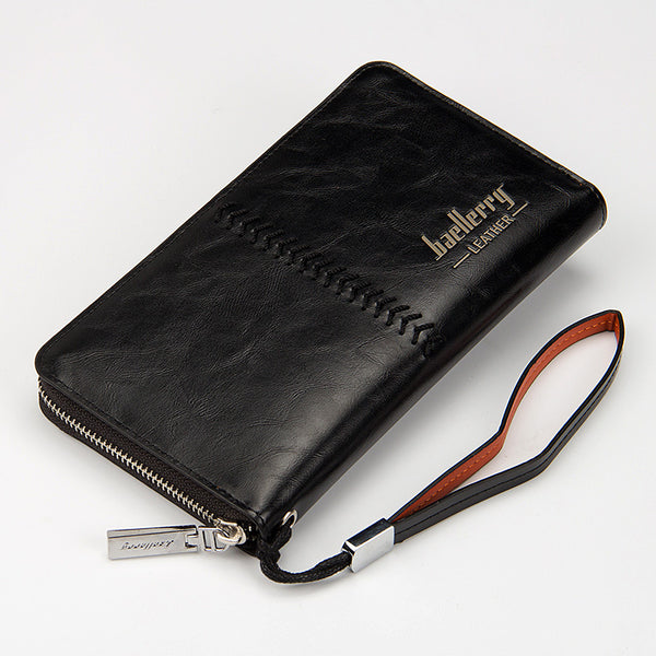 Leather Long Wallet Purses Casual Wallets Male Clutch Bag