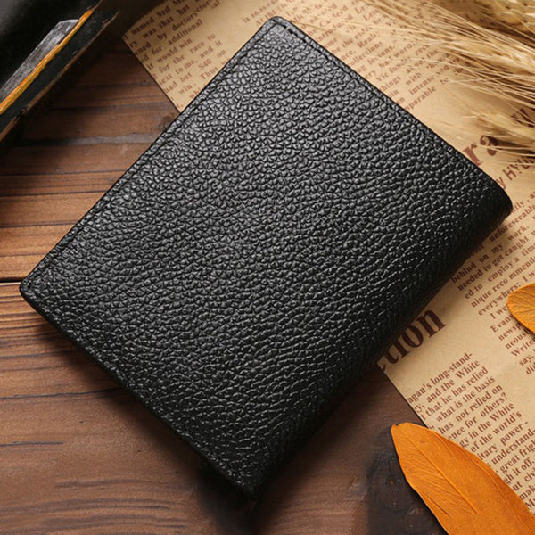 Leather Purses Cowhide Mini  Men Wallets