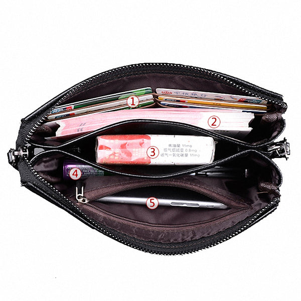 Vintage Famous Men Wallet Luxury Long Men's Clutch Bags