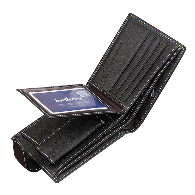 Genuine Leather Wallet Double Layer Wallet Men Purse with 8 Card Pockets  Premium Design Men wallet for men slim by Motevia (Black) price in Egypt |  Noon Egypt | kanbkam
