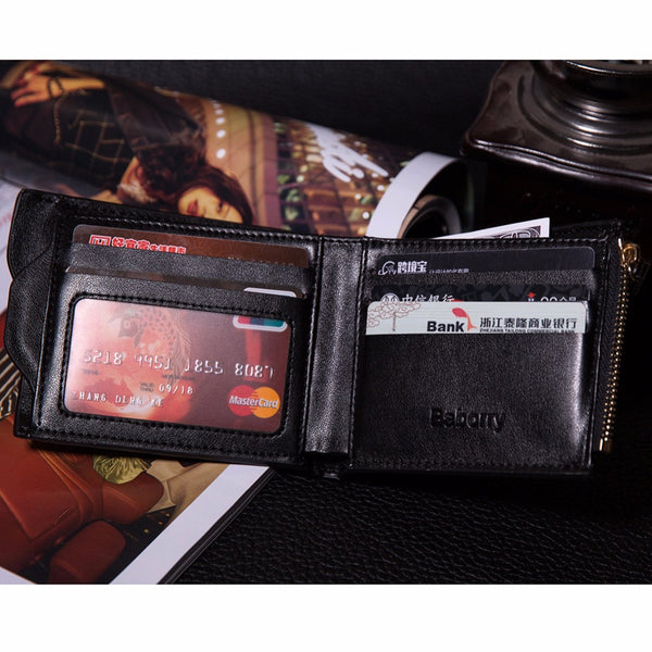 Mens wallet male money purses Soft Card