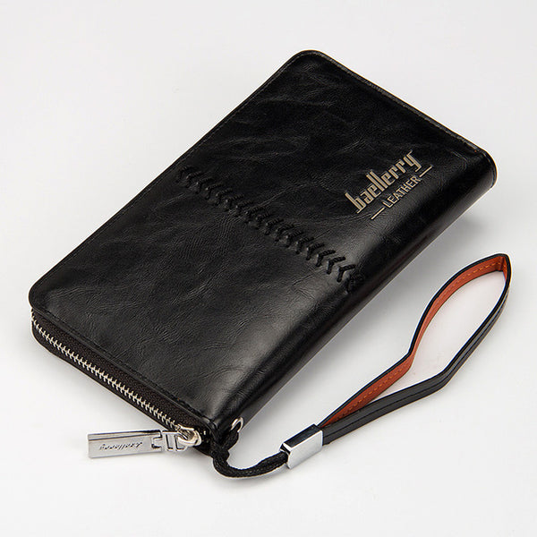 Leather Long Wallet Purses Casual Wallets Male Clutch Bag