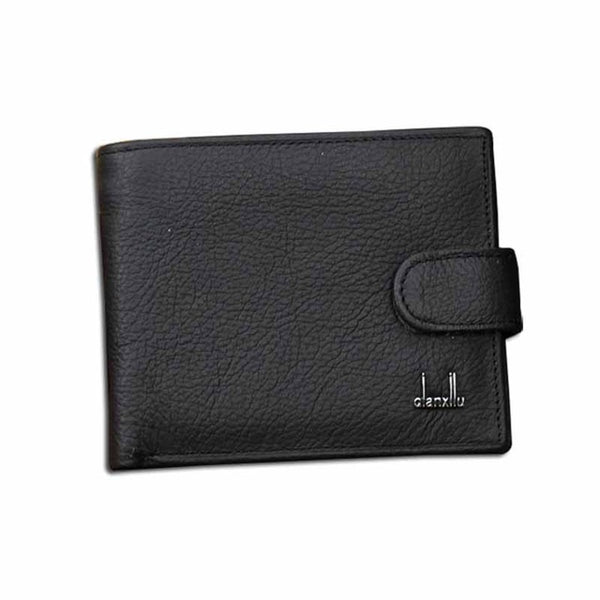 Wallets Men Real Leather  Clutch Purse zipper Top