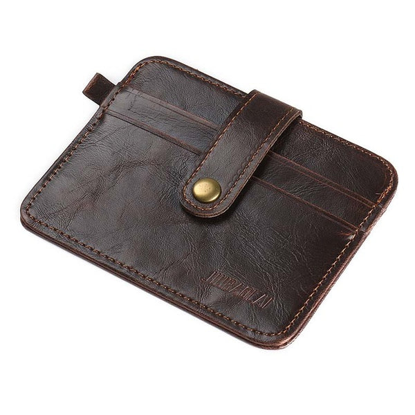 Mini Wallets Hasp Small Purse Leather Wallet Men