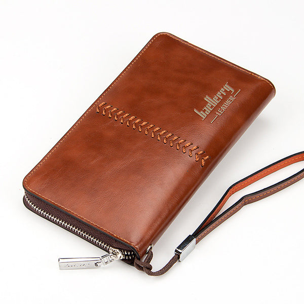 Leather Long Wallet Purses Casual Wallets Male Clutch Bag